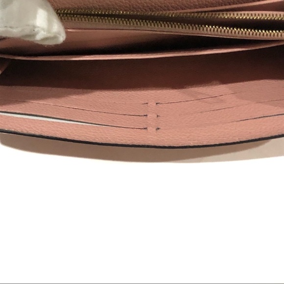 Auth Louis Vuitton Pink Monogram Leather Empreinte Long Sarah Button Wallet - Picture 13 of 13